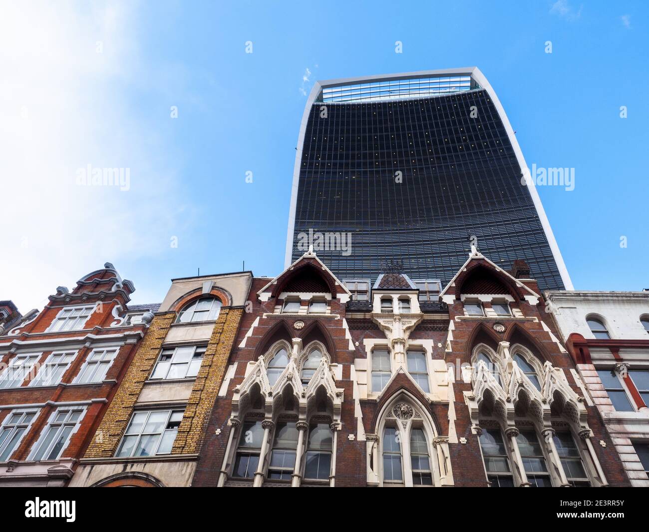 Das Walkie-Talkie Gebäude in 20 Fenchurch Street, London, England Stockfoto