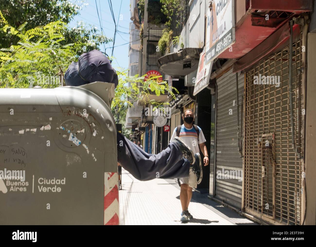 Müllentaucher in Buenos Aires, Argentinien Stockfoto
