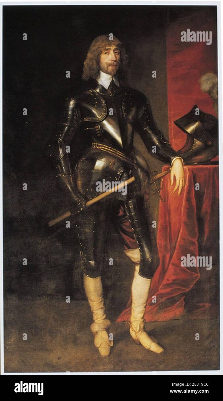 Manier nach Anthony van Dyck - Porträt von George Hay, 2. Earl of Kinnoull (1596-1644), na 1635. Stockfoto