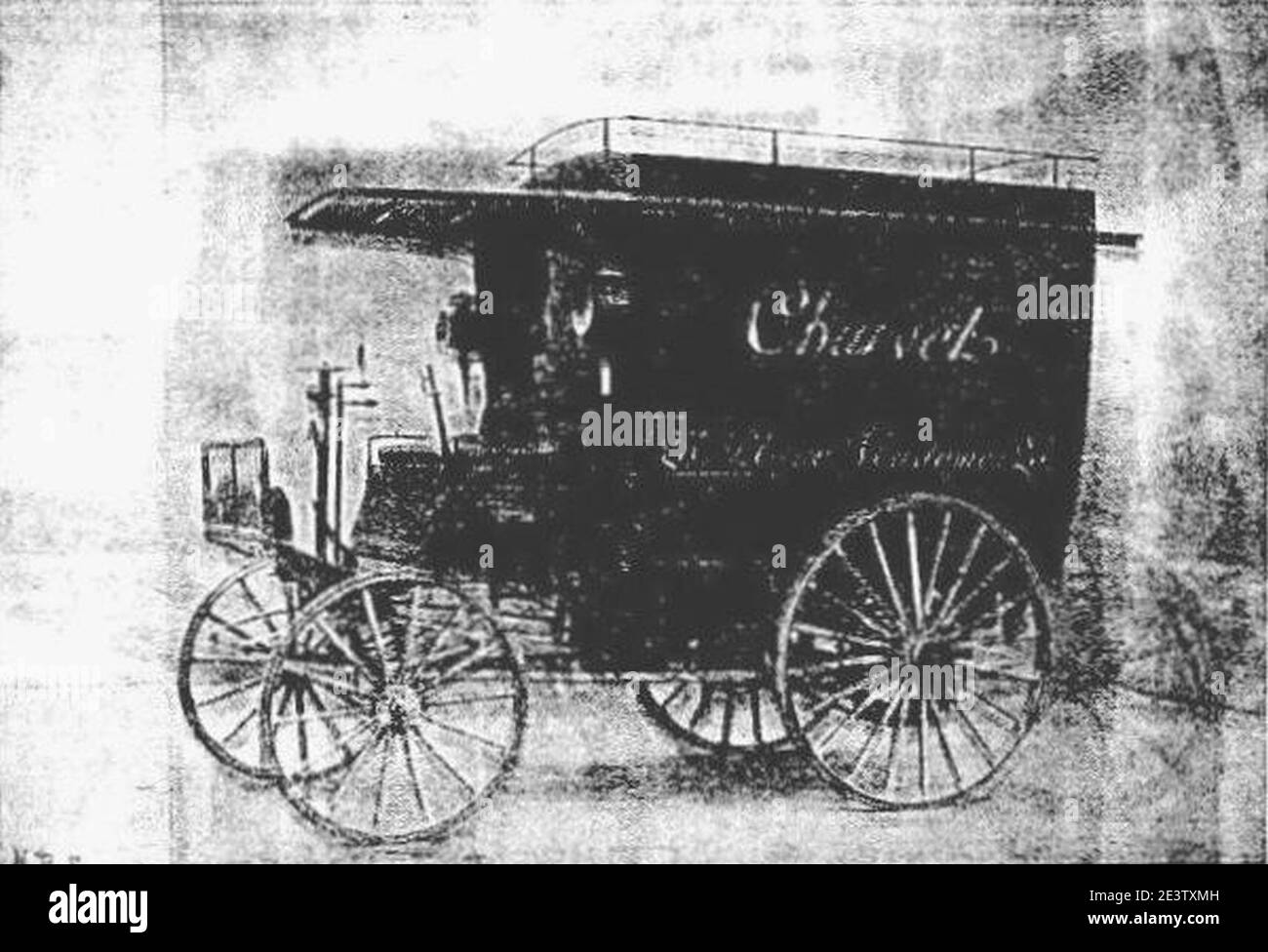 Maison Parisienne voiture de livraison (1898). Stockfoto