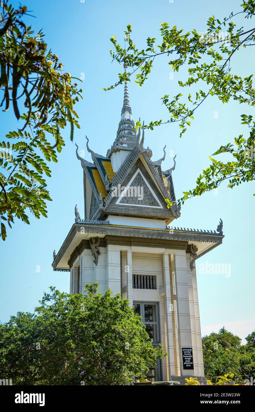 Choeung Ek Genozidzentrum, Phnom Penh, Kambodscha Stockfoto