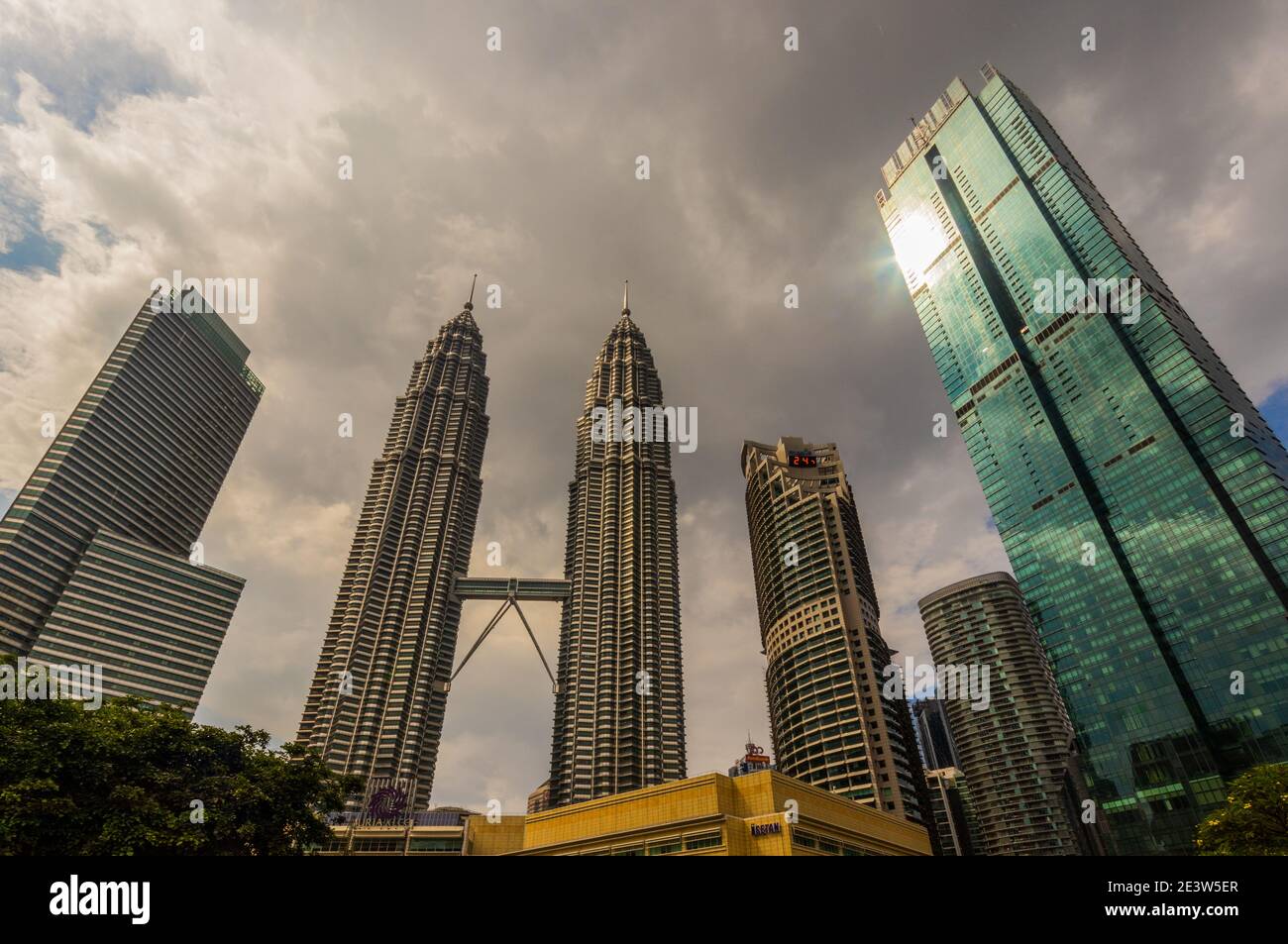 Petronas Towers, KLCC Park, Kuala Lumpur, Malaysia. Stockfoto