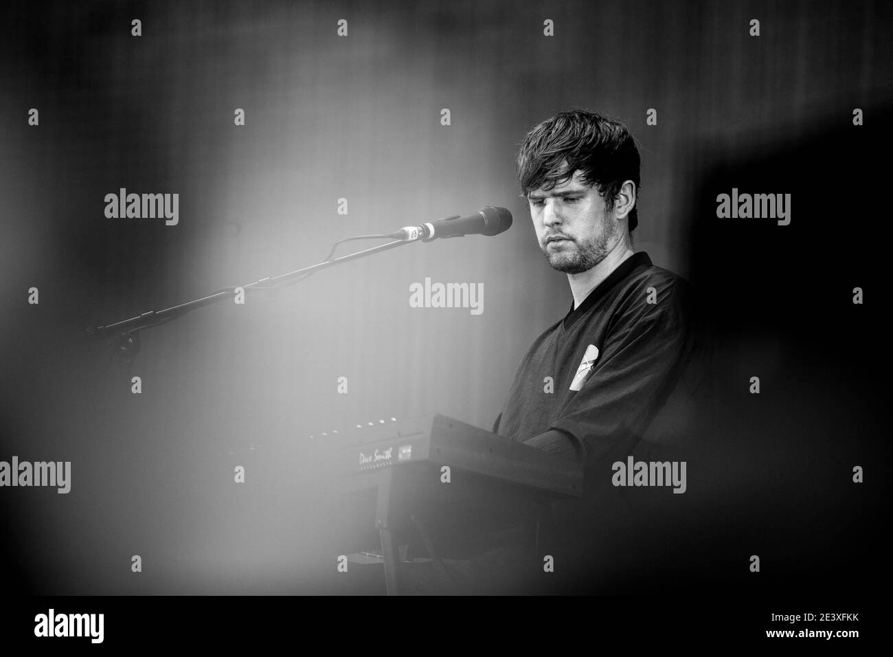 Aarhus, Dänemark. Juni 2017. Der englische Musikproduzent, Sänger und Musiker James Blake spielt ein Live-Konzert während des dänischen Musikfestivals Northside 2017 in Aarhus. (Foto: Gonzales Photo - Lasse Lagoni). Stockfoto