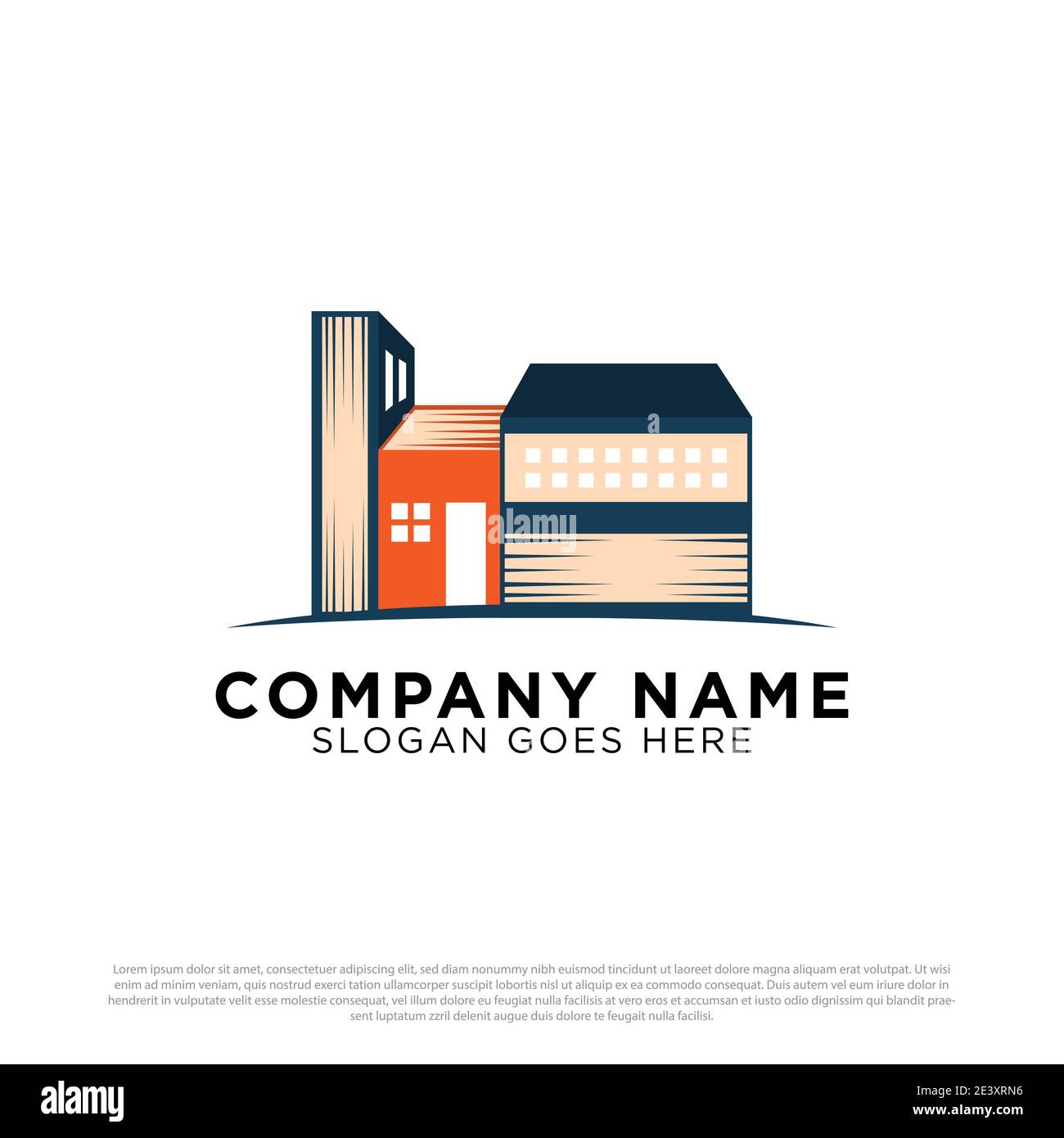 Buch Haus Immobilien-Logo-Designs, beste Gebäude und Bau Vektor-Idee Stock Vektor