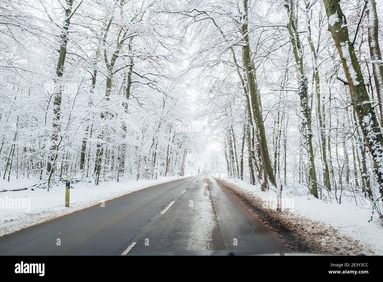 Winterlandschaft in Luxemburg Stockfoto