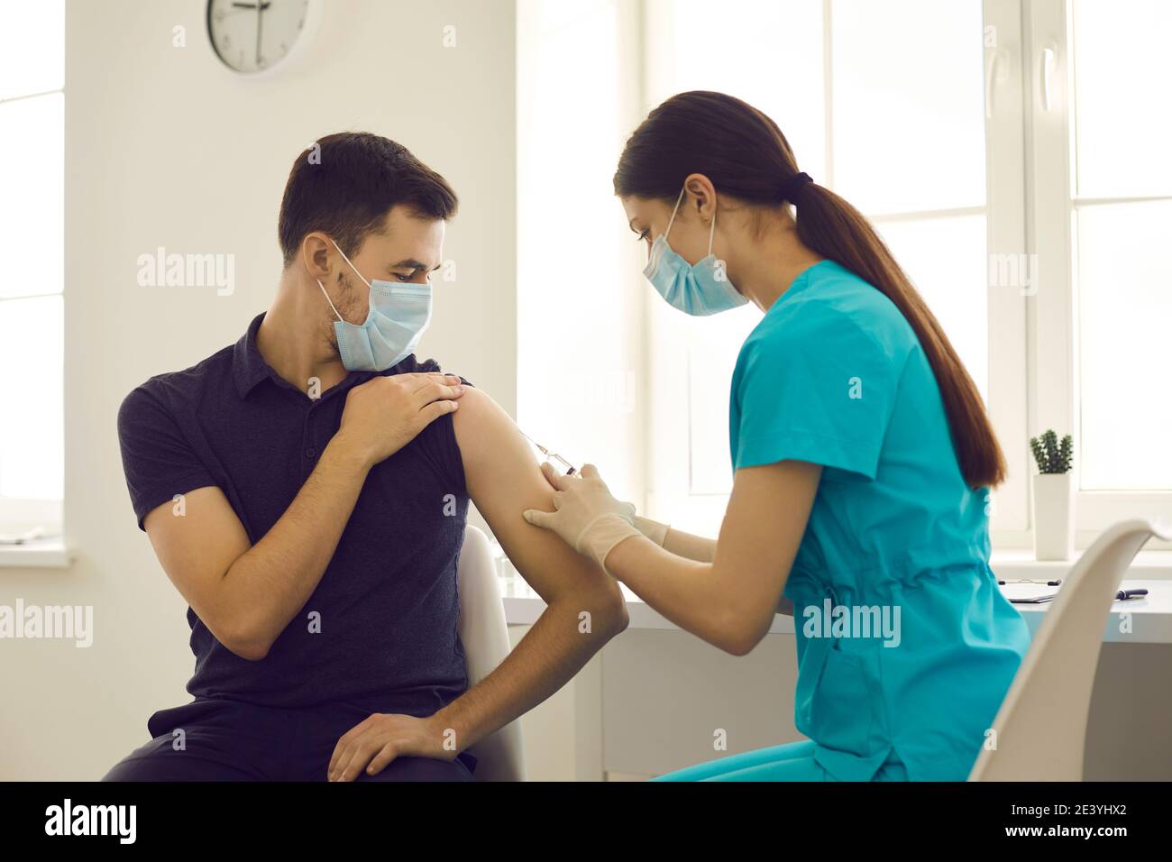 Impfstoff, Impfung, Virenschutzkonzept Stockfoto