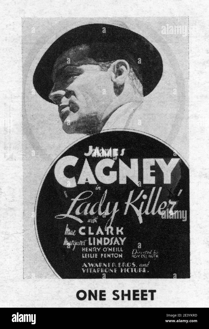 JAMES CAGNEY in LADY KILLER 1933 Regisseur ROY DEL RUTH Story The Finger man von Rosalind Keating Shaffer Kostümdesign Orry-Kelly Warner Bros. Stockfoto