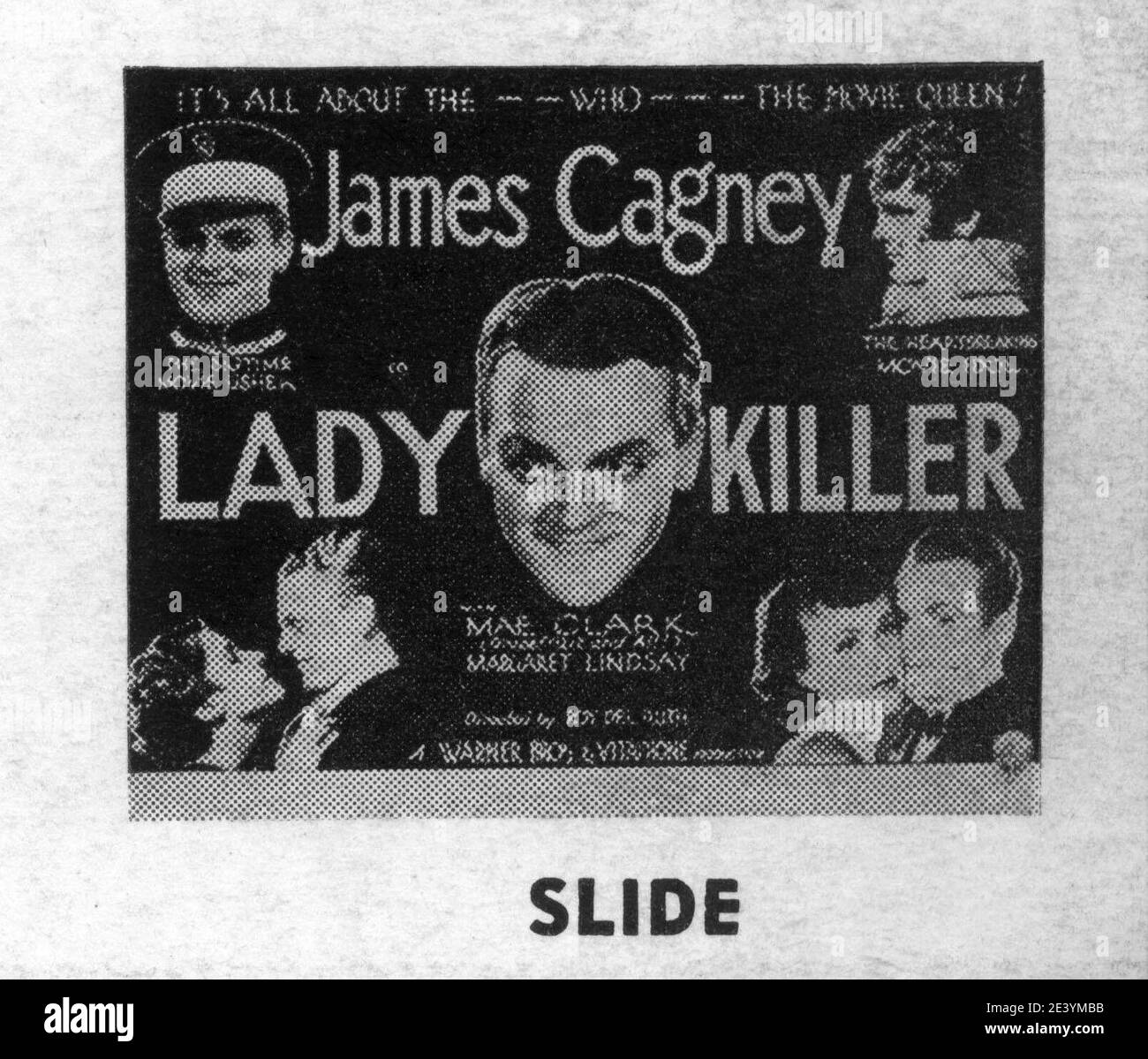 JAMES CAGNEY MAE CLARKE und MARGARET LINDSAY in LADY KILLER 1933 Regisseur ROY DEL RUTH Story The Finger man von Rosalind Keating Shaffer Kostümdesign Orry-Kelly Warner Bros. Stockfoto