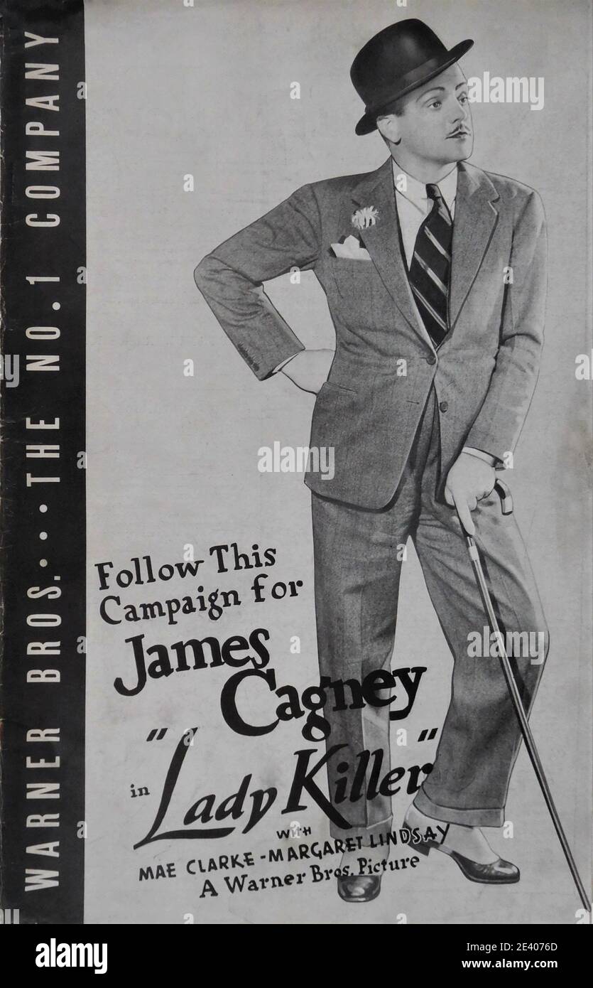 JAMES CAGNEY in LADY KILLER 1933 Regisseur ROY DEL RUTH Story The Finger man von Rosalind Keating Shaffer Kostümdesign Orry-Kelly Warner Bros. Stockfoto