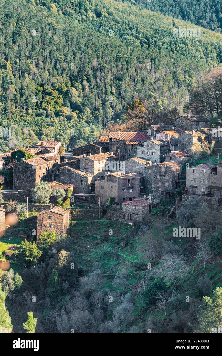 Farbbild Nationalpark Village Peneda-Geres, Portugal . Januar 2021 Stockfoto