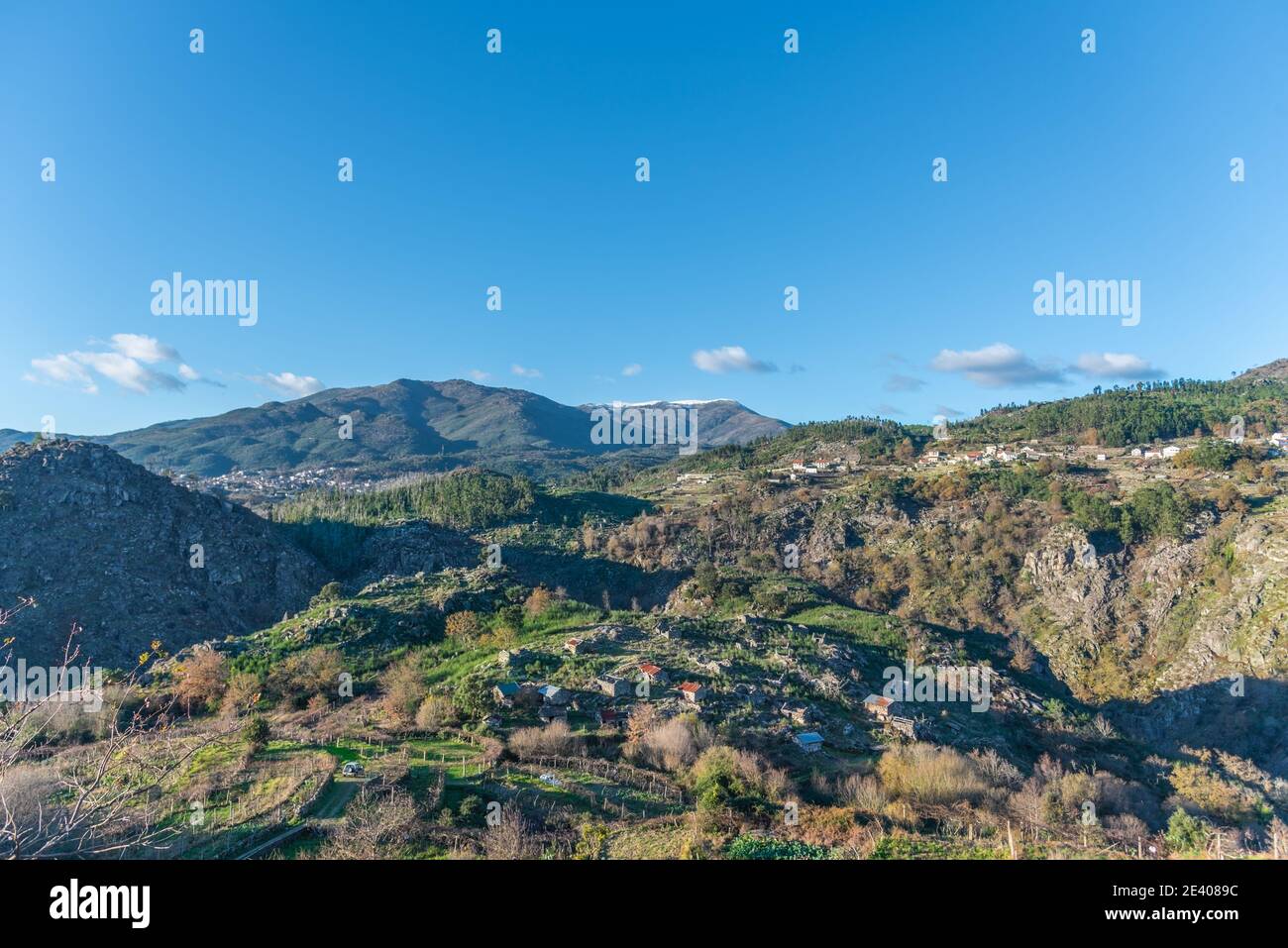 Farbbild Nationalpark Village Peneda-Geres, Portugal . Januar 2021 Stockfoto
