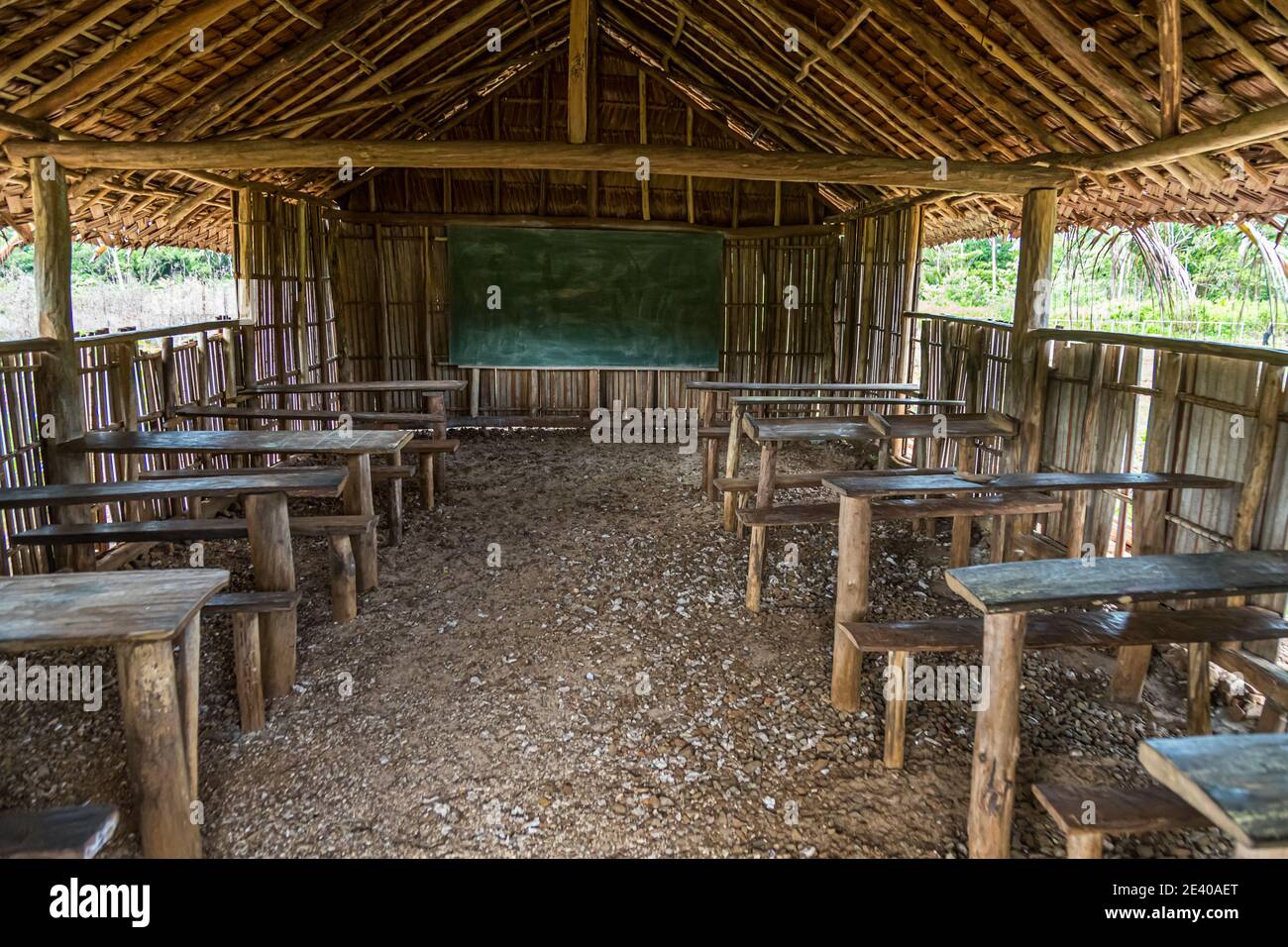 Grundschule auf den Deboyne-Inseln, Papua-Neuguinea Stockfoto