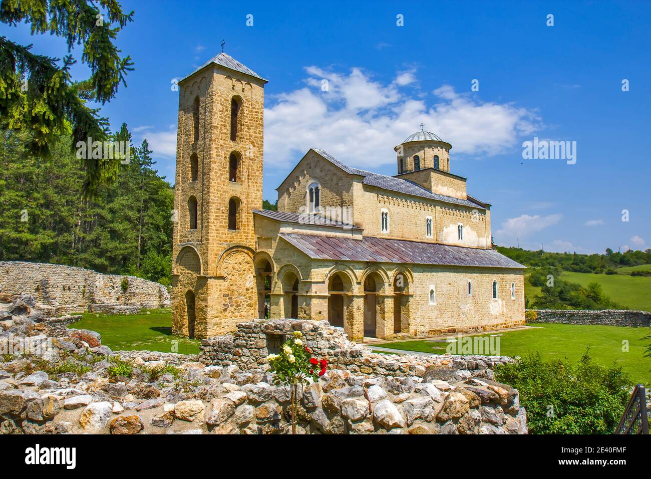 Sopocani Kloster in Serbien in der Nähe von Nova Varos Stockfoto