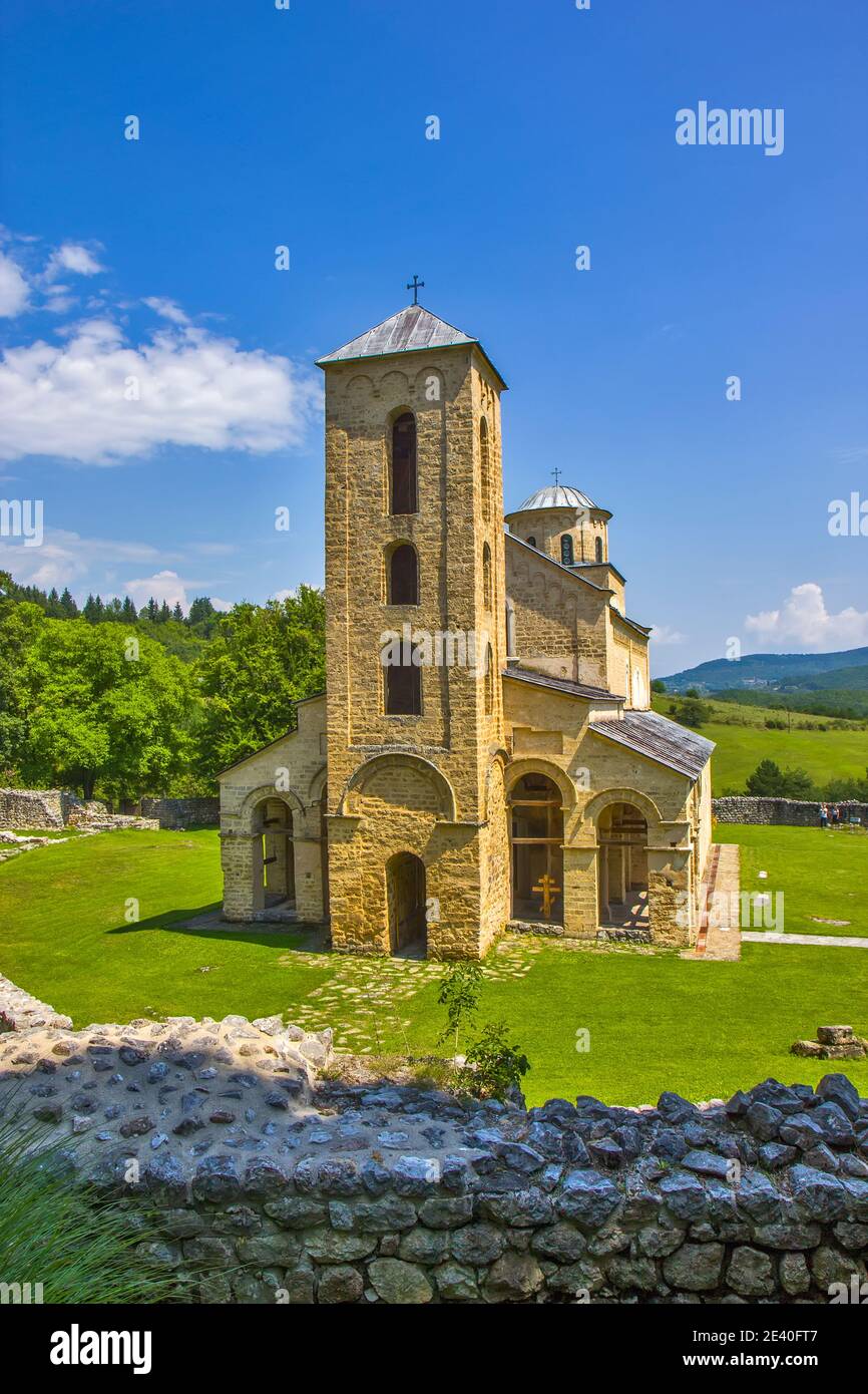 Sopocani Kloster in Serbien in der Nähe von Nova Varos Stockfoto