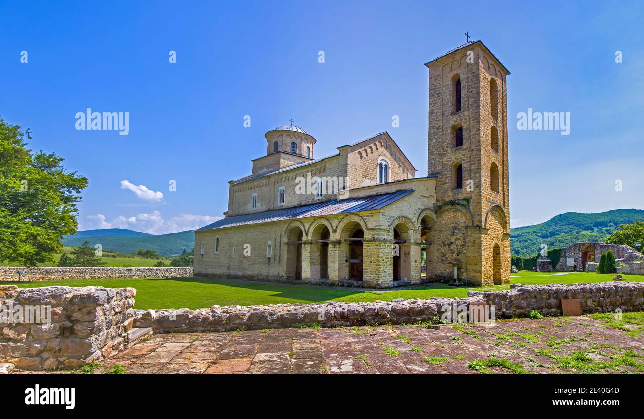 Sopocani Kloster in Serbien in der Nähe von Nova Varos Stockfoto