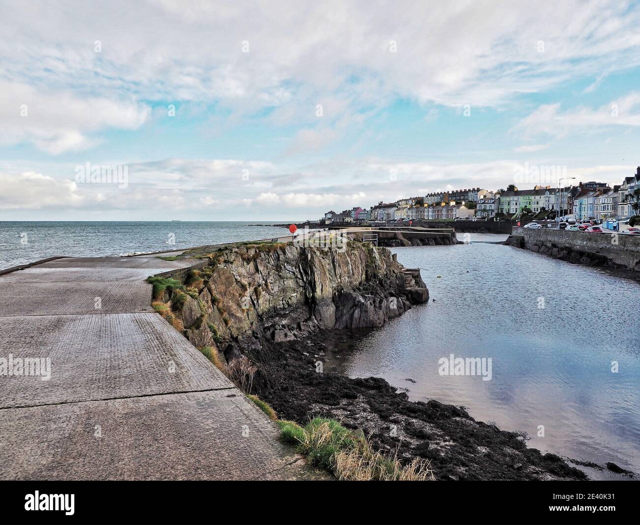 Das Long Hole in Bangor, Nordirland Stockfoto