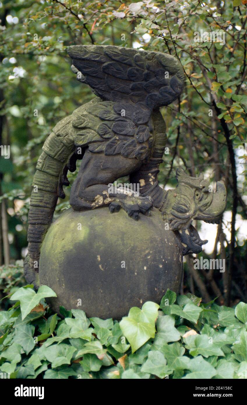 Skulptur Drache Stockfoto