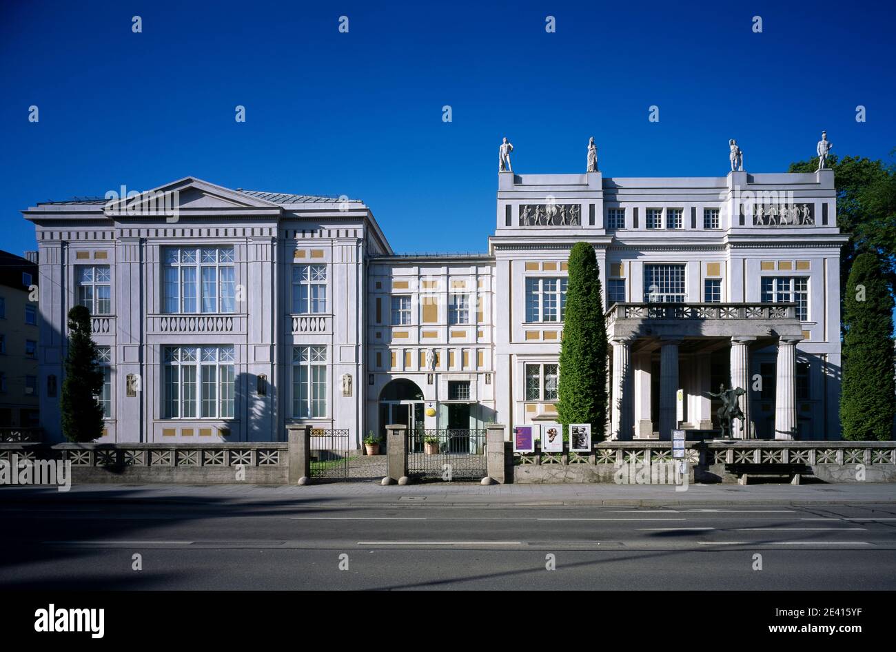 Prinzregentenstraße, ehem. Wohnhaus des 'Malerfürsten' Franz von Stuck, seit 1992 Städtische Museum Stockfoto