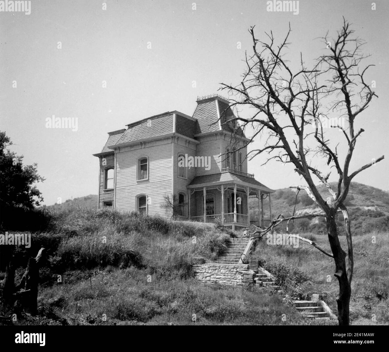 PSYCHO 1960 Paramount Pictures Film, The Bates Motel Set um 1964. Mit Freundlicher Genehmigung Von Boston Globe Stockfoto
