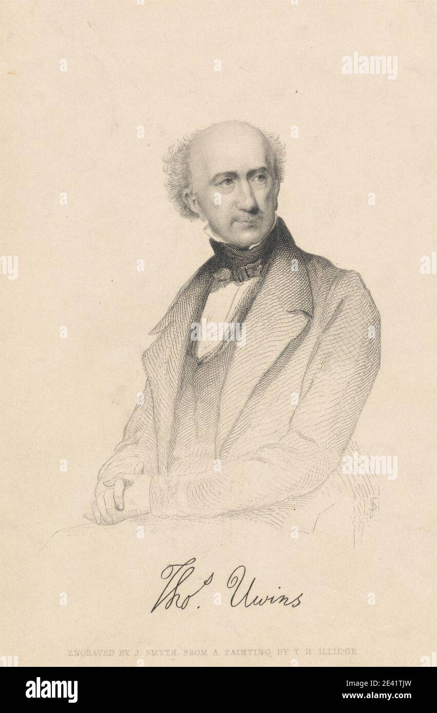 John T. Smyth, 1819?â € "1851, Briten, Thomas Uwins. Gravur. Stockfoto