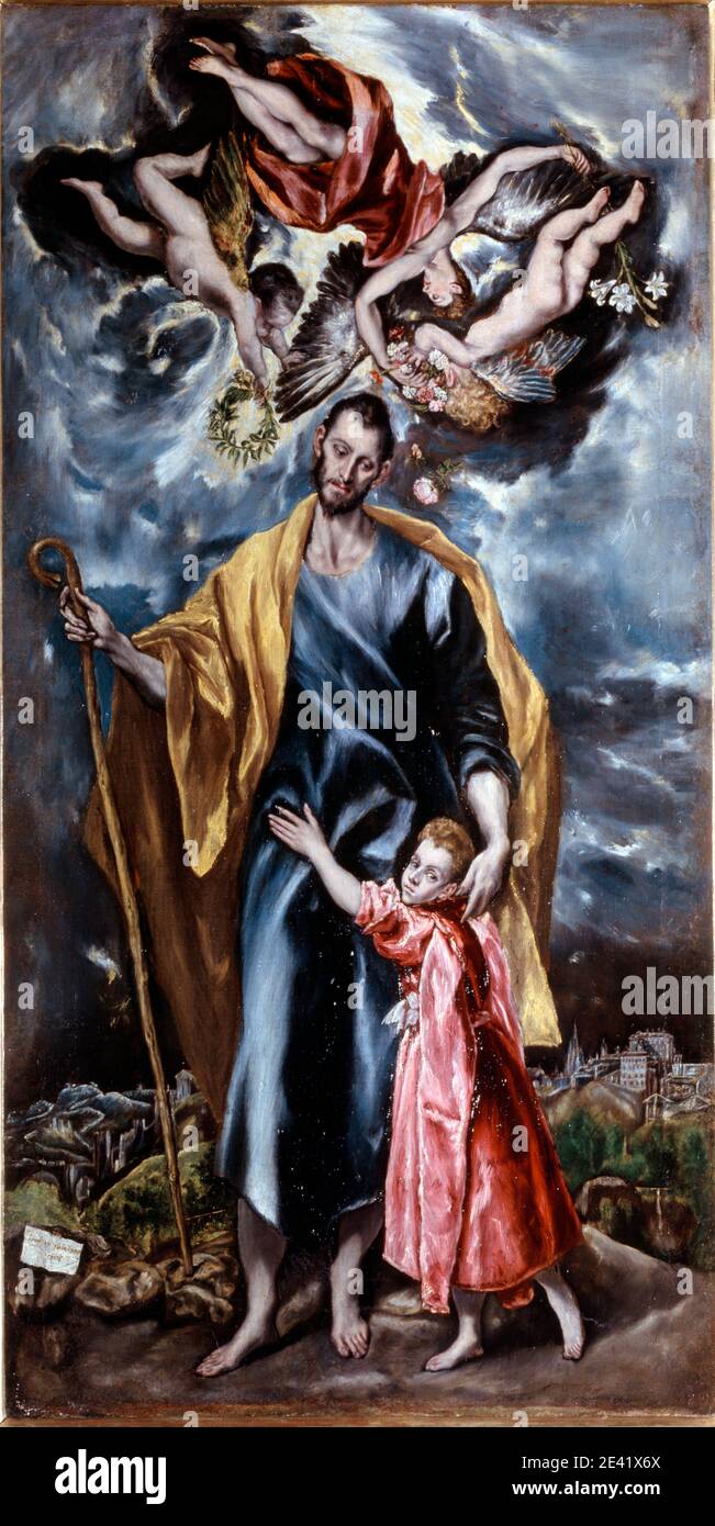 'San Jose y el Cristo Nino', El Greco Stockfoto