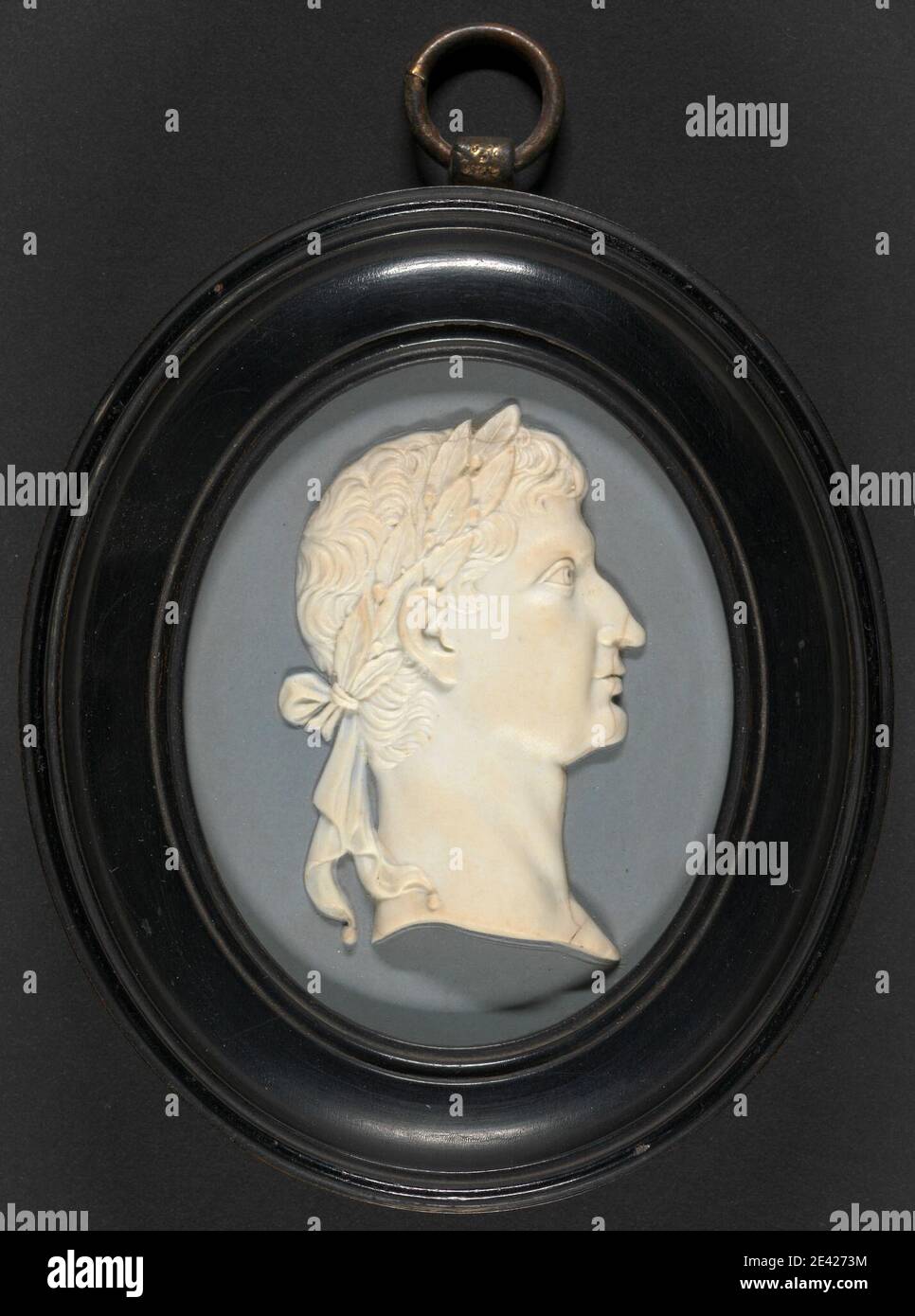 Josiah Wedgwood, achtzehnten Jahrhundert, 1730â € "1795, Briten, Portrait-Medaillon von Augustus, nach 1730. Wedgwood Keramik. Portrait. Gaius Julius Caesar Augustus (63 BCâ € "AD 14) Stockfoto