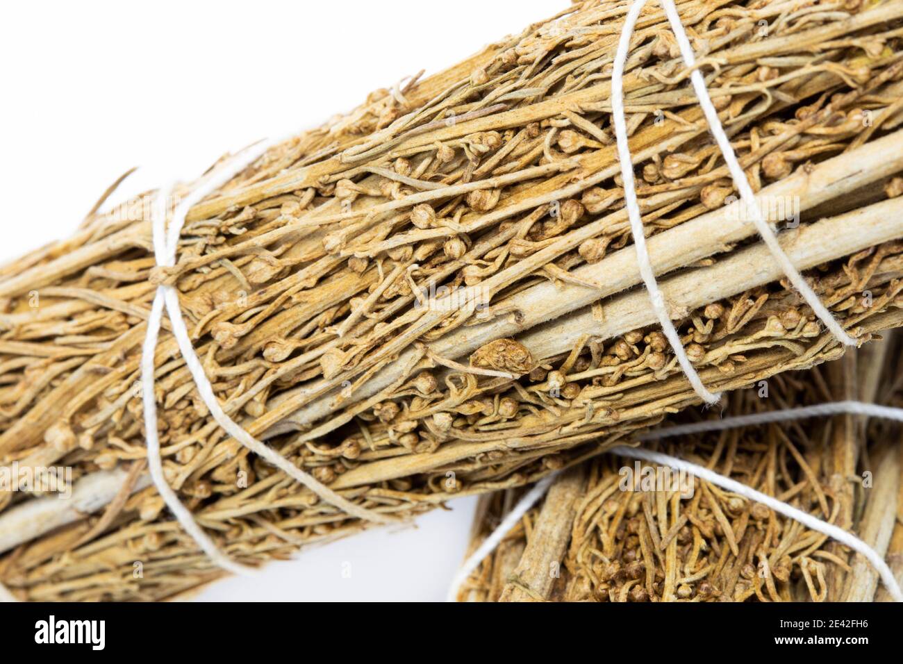 Copal Smudge Stick Salbei Bundle Reinigung Aromatherapie isoliert Stockfoto