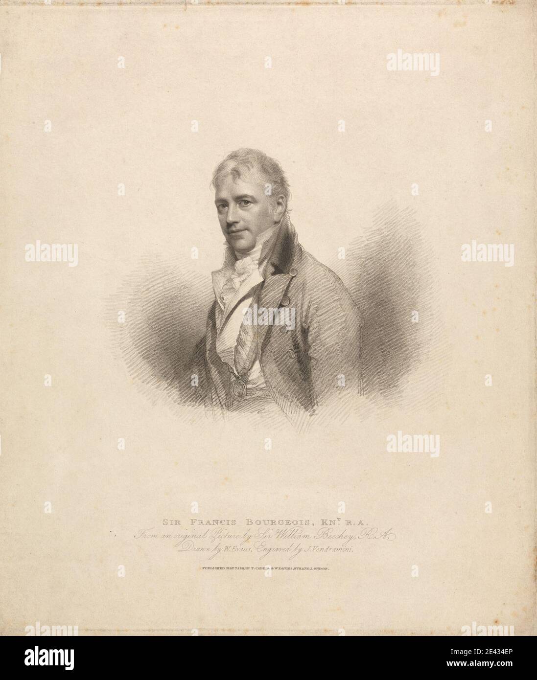 Giovanni Vendramini, 1769â € "1839, Italienisch, Joseph Nollekens. Gravur. Stockfoto