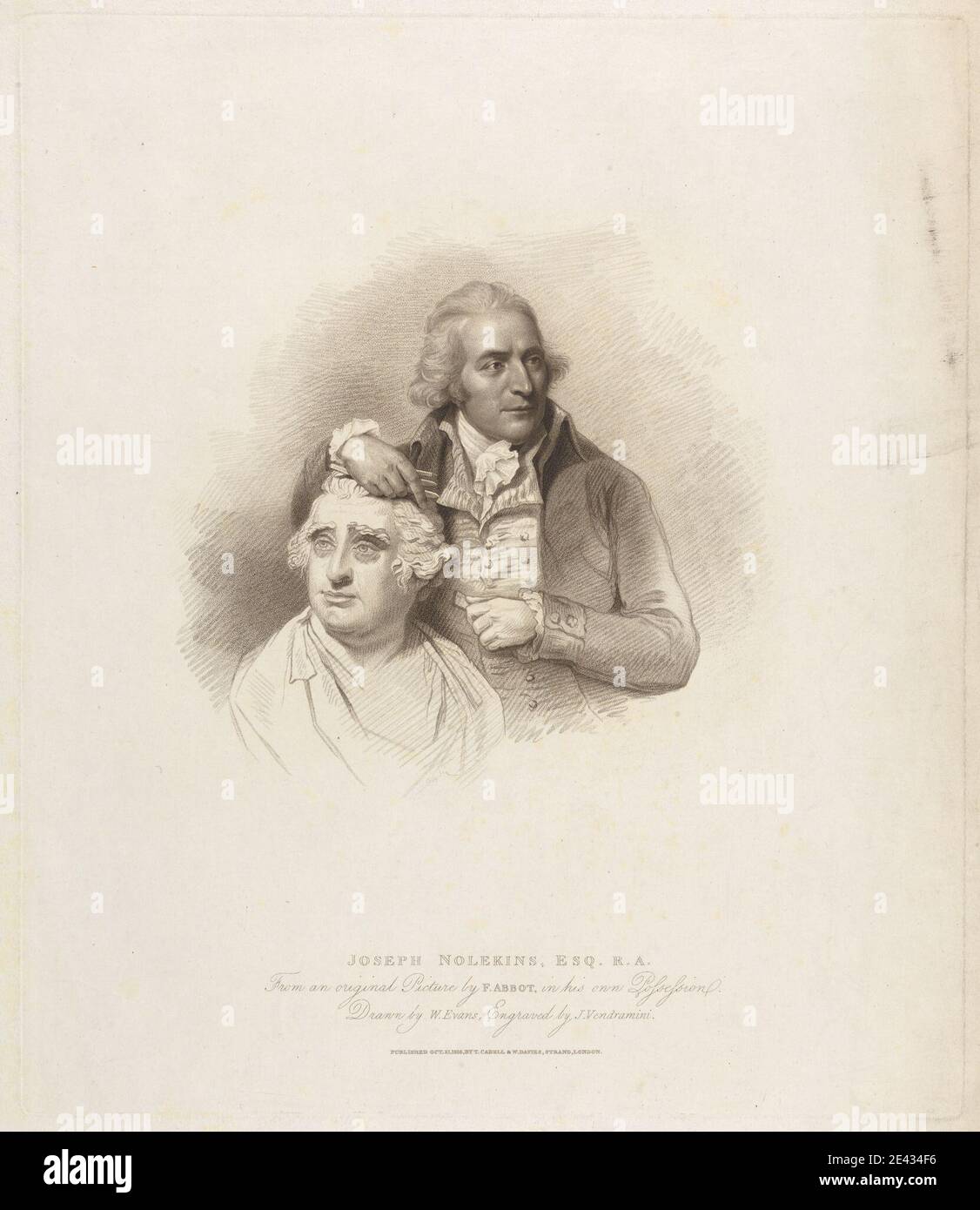 Giovanni Vendramini, 1769â € "1839, Italienisch, Sir Francis Bourgeois. Gravur. Stockfoto