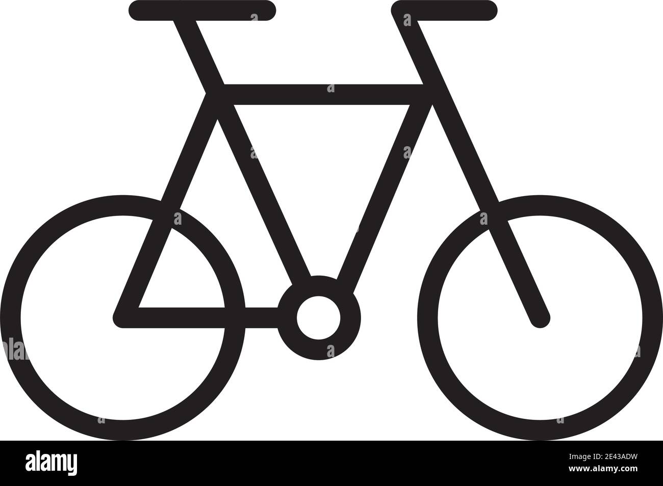 Fahrrad Transport Fahrzeug Linie Stil Symbol Vektor Illustration Design Stock Vektor