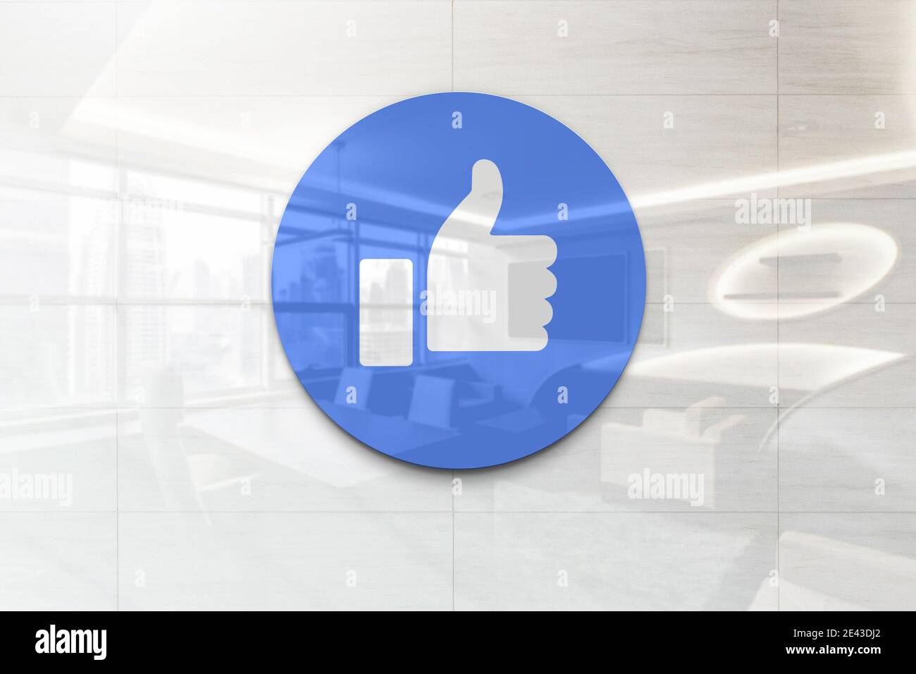 facebook-Logo „Gefällt mir“ Stockfoto