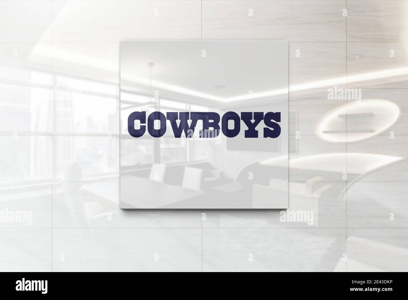 Cowboys-Logo für das Büro Stockfoto