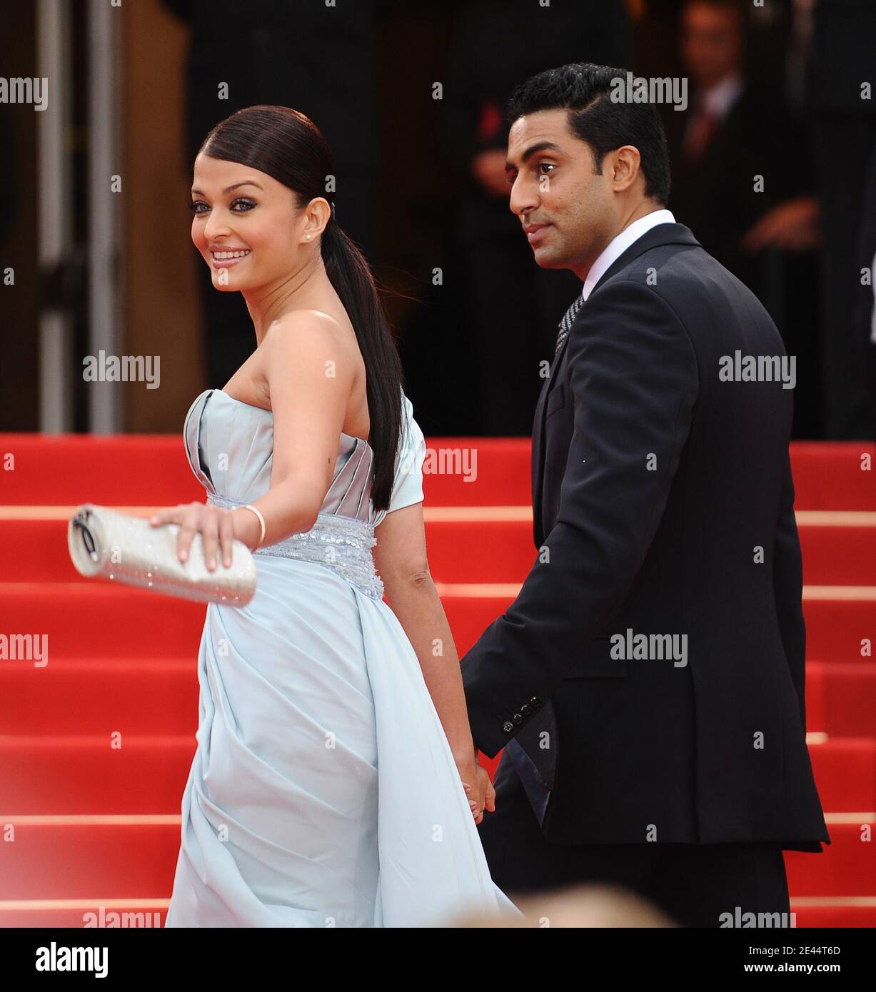 Aishwarya Rai Bachchan und Abhishek Bachchan nehmen an der Vorführung von Spring Fever bei den 62. Filmfestspielen in Cannes Teil. Cannes, Frankreich, 14. Mai 2009. Foto von Lionel Hahn/AABACAPRESS.COM Stockfoto