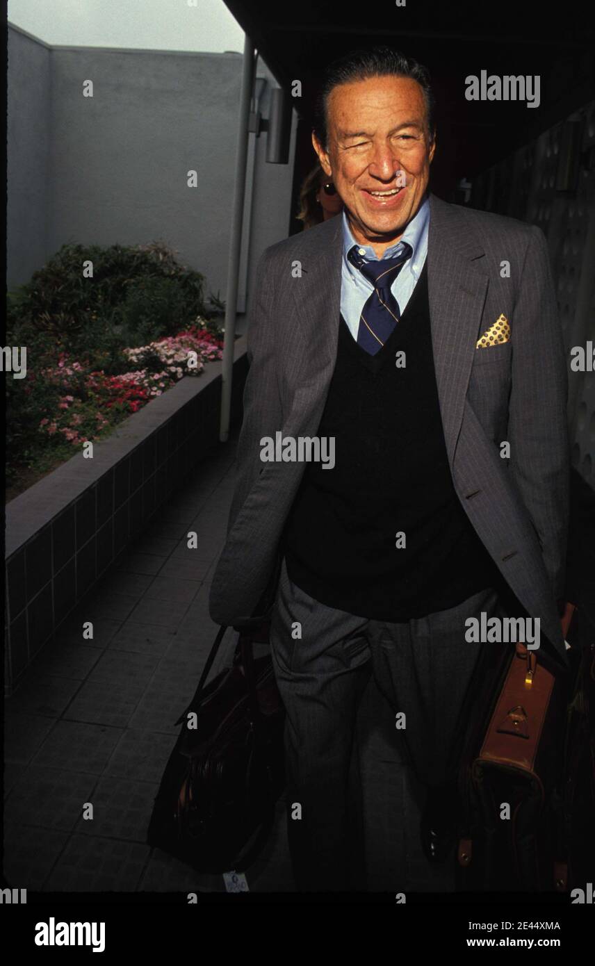 Mike Wallace 1991 Quelle: Ralph Dominguez/MediaPunch Stockfoto