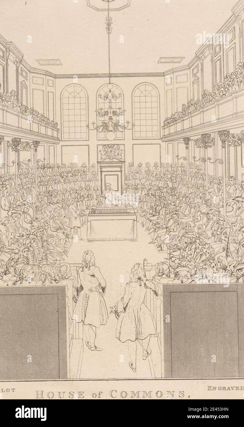 William Johnstone White, aktive 1804â € "starb c.1870, britische, House of Commons, wie es in 1741-2. Stockfoto