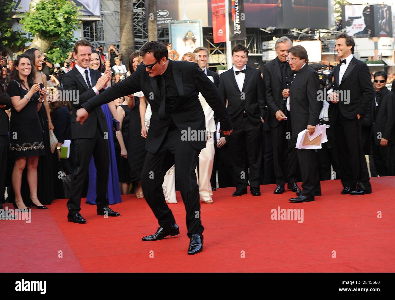 Quentin Tarantino kommt zur Vorführung von "Inglourious Basterds" während der 62. Filmfestspiele von Cannes am 20. Mai 2009 im Palais des Festivals in Cannes, Frankreich. Foto von Nebinger-Orban/ABACAPRESS.COM Stockfoto