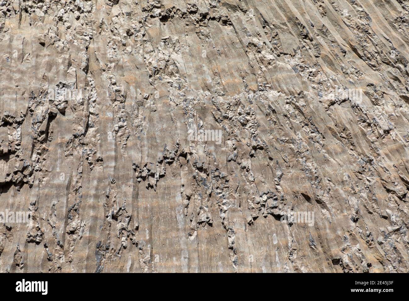 Nahaufnahme einer Felsstruktur, Yellowstone National Park Stockfoto