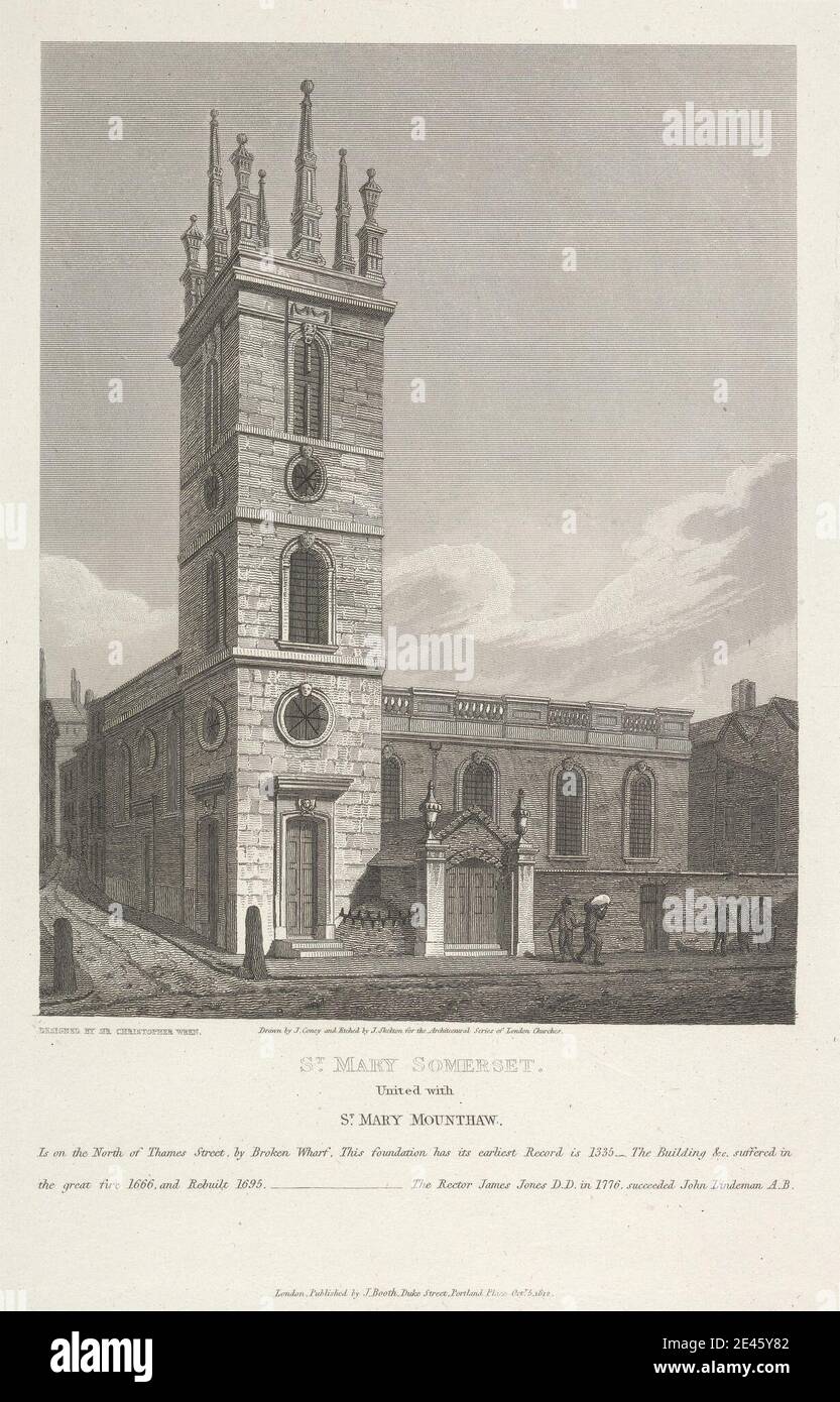 Joseph Skelton, aktiv 1820â € "1850, St. Mary, Somerset, 1812. Ätzen. Stockfoto