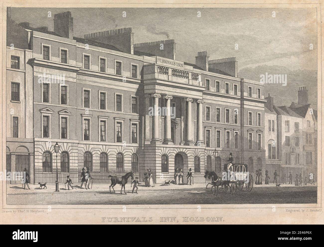 J. Hensall, Furnivals Inn, Holborn; Seite 5 (Band zwei). Public Domain Stockfoto