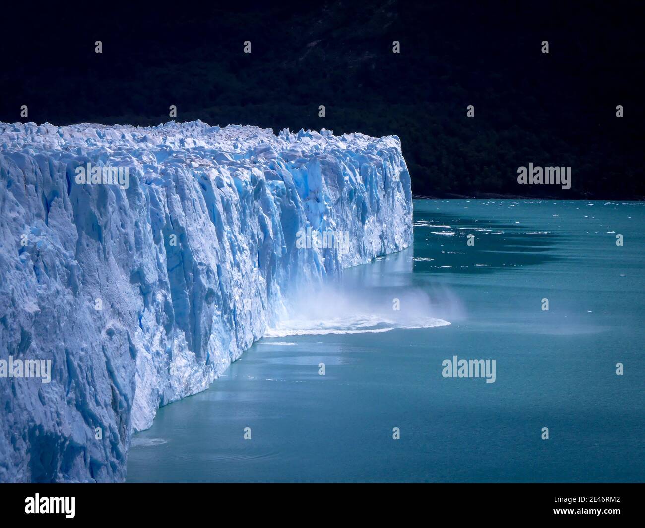 Perito Moreno Gletscher in Patagonien in Argentinien. Stockfoto