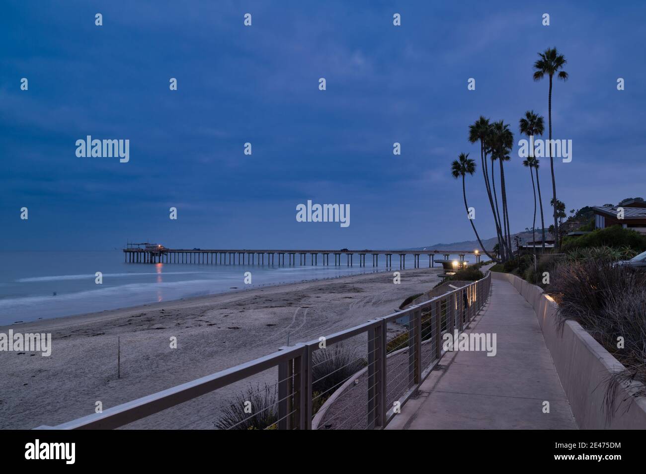 Leerer Strand La Jolla Kalifornien während der Coronavirus Pandemiesperre Stockfoto