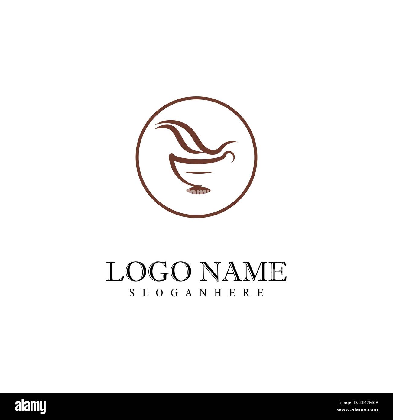 Kaffee Tasse Logo Vorlage vektor Icon Design Stock Vektor