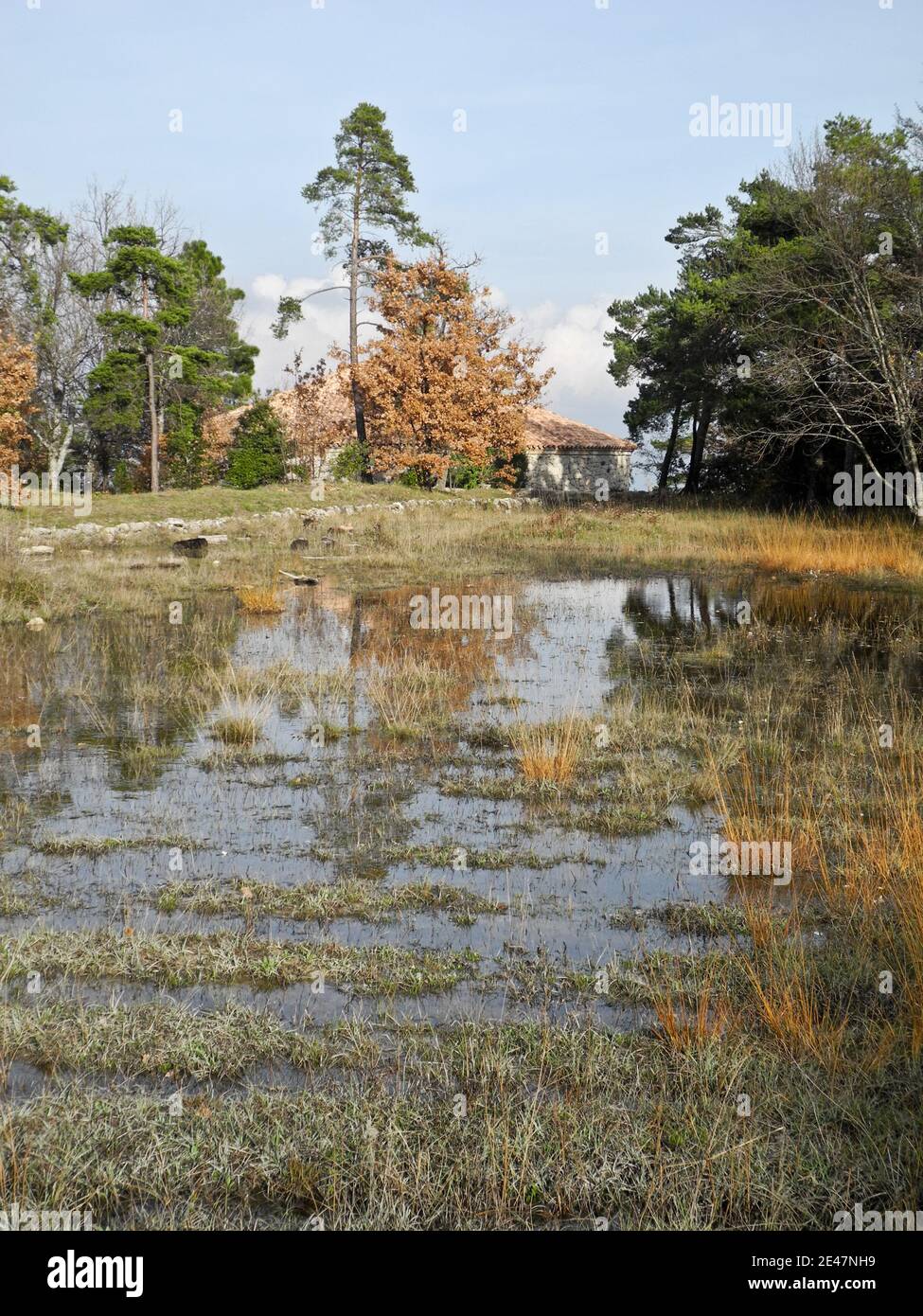 Galcière (Eishaus) Pivaut - Sainte Baume Stockfoto