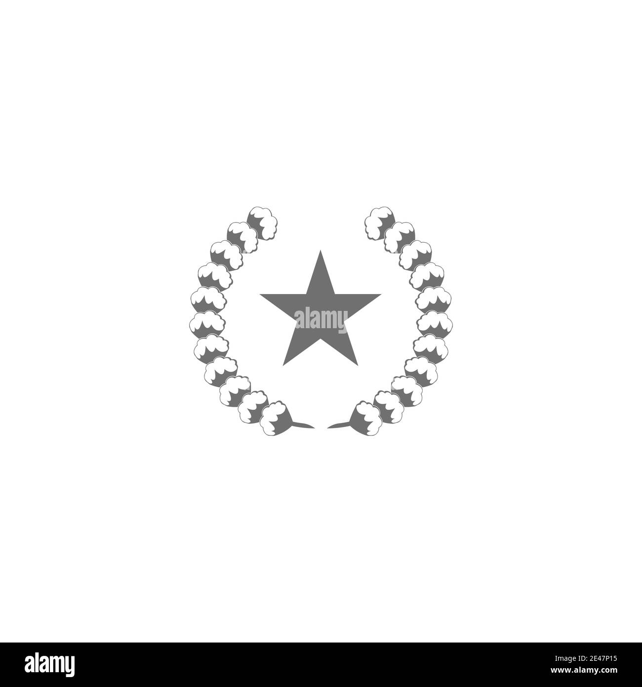 Baumwolle Logo Vorlage Vektor Symbol Natur Stock Vektor