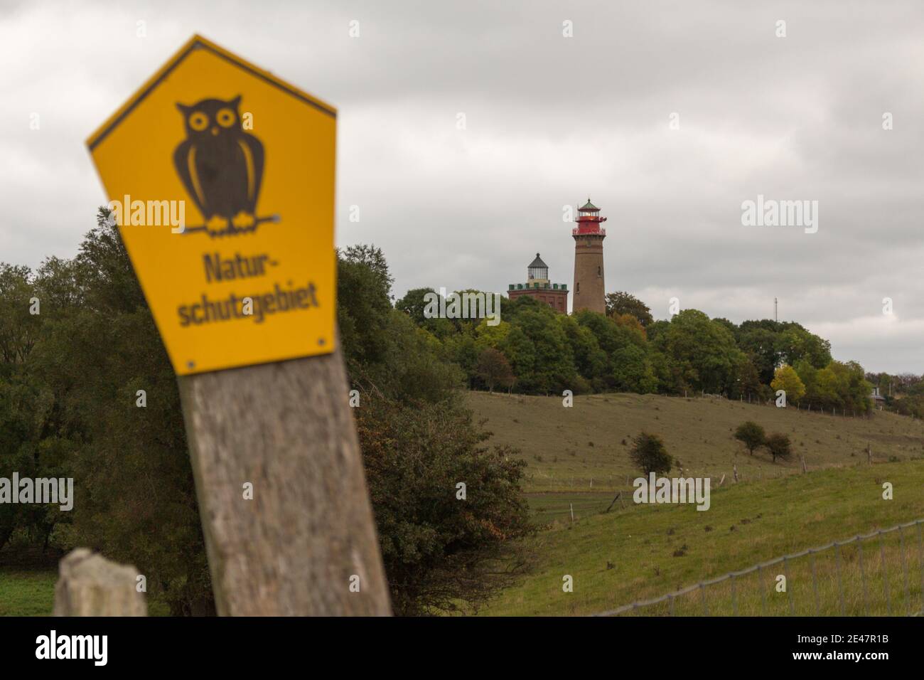 Arkona von Land aus - Rügen Stockfoto