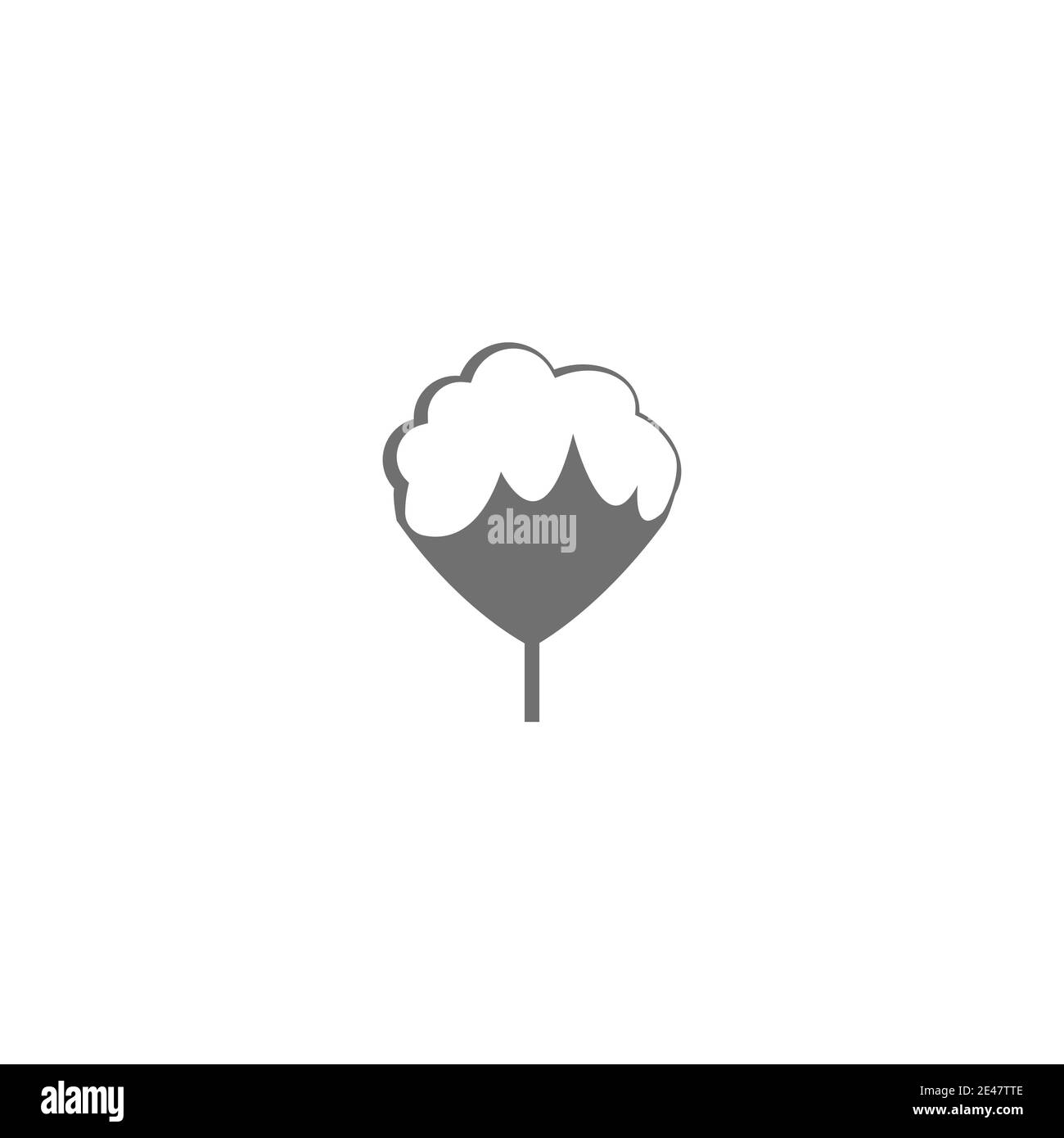 Baumwolle Logo Vorlage Vektor Symbol Natur Stock Vektor