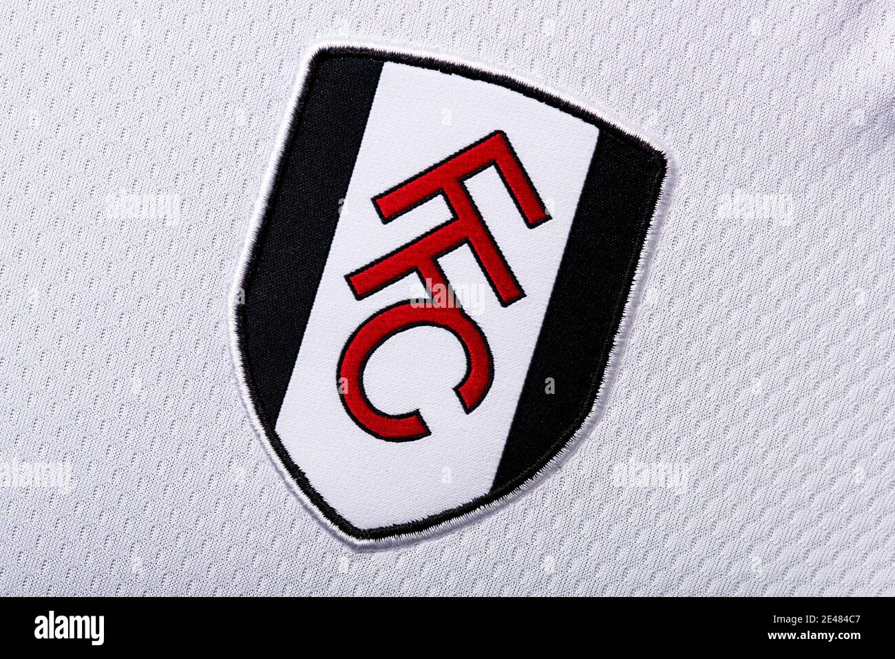 Nahaufnahme des FC Fulham Stockfoto