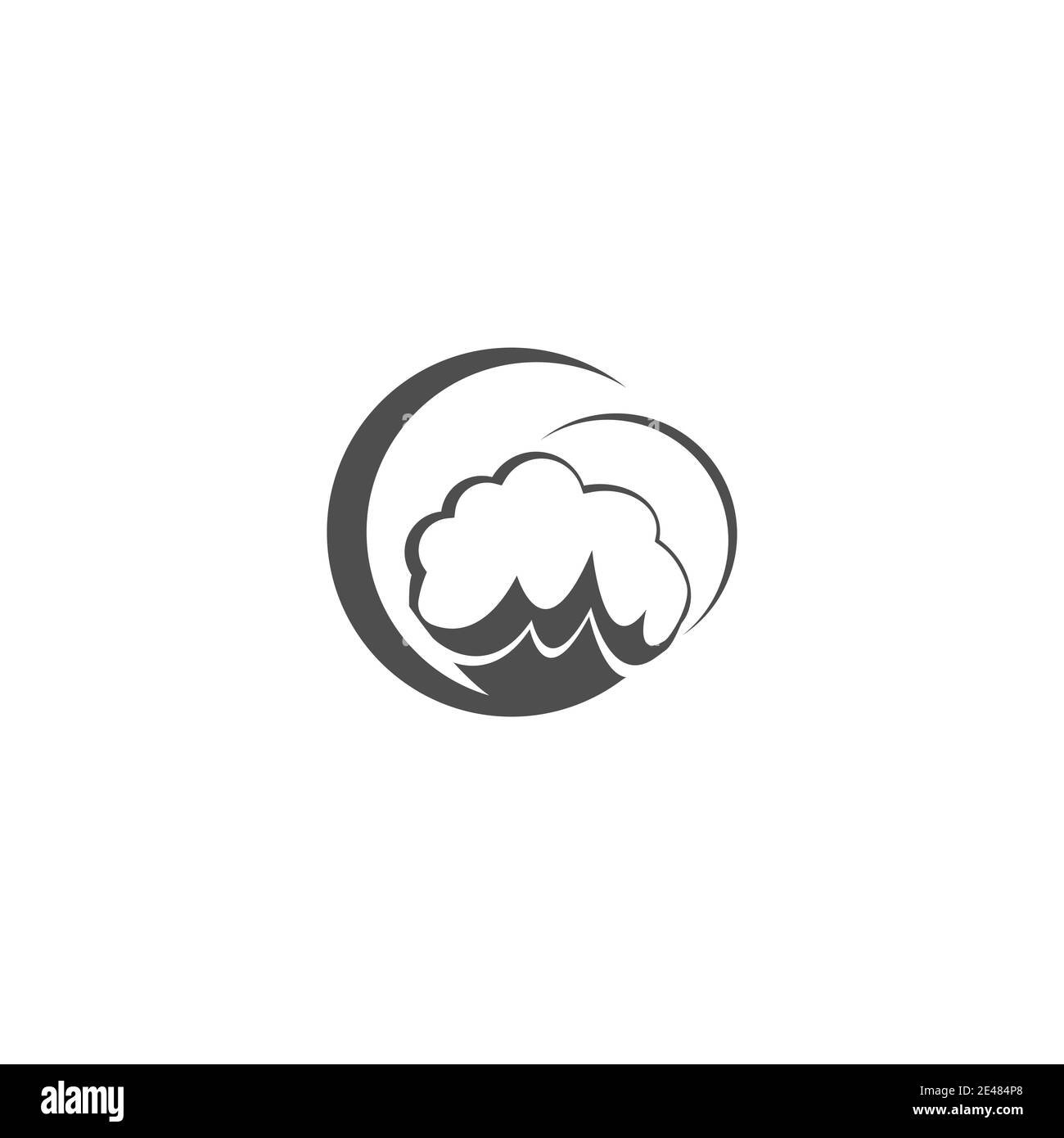 Baumwolle Logo Vorlage Vektor Symbol Natur Stock Vektor