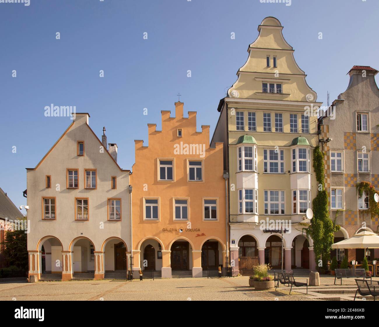 Stare Miasto Platz in Olsztyn. Polen Stockfoto
