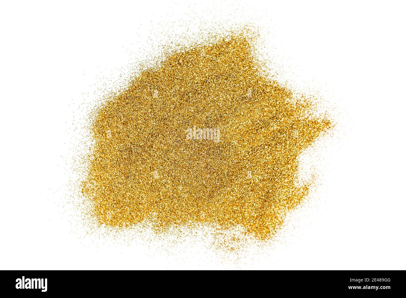 Goldfleck mit Glitzer. Weihnachten Hintergrund, Textur Stockfoto